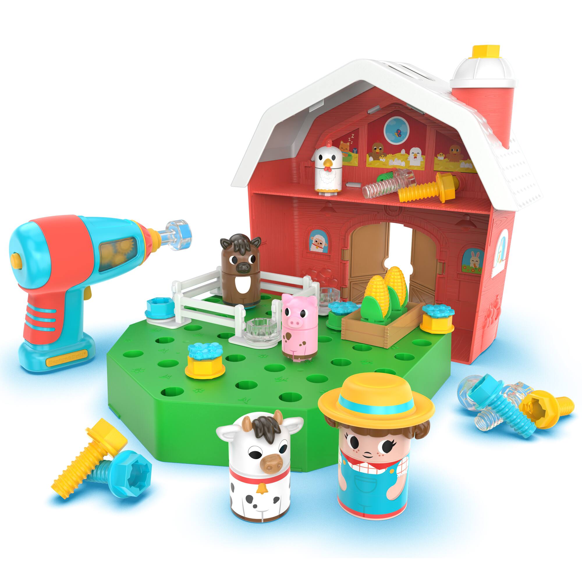 Educational Insights Design & Drill Bolt Buddies Barn